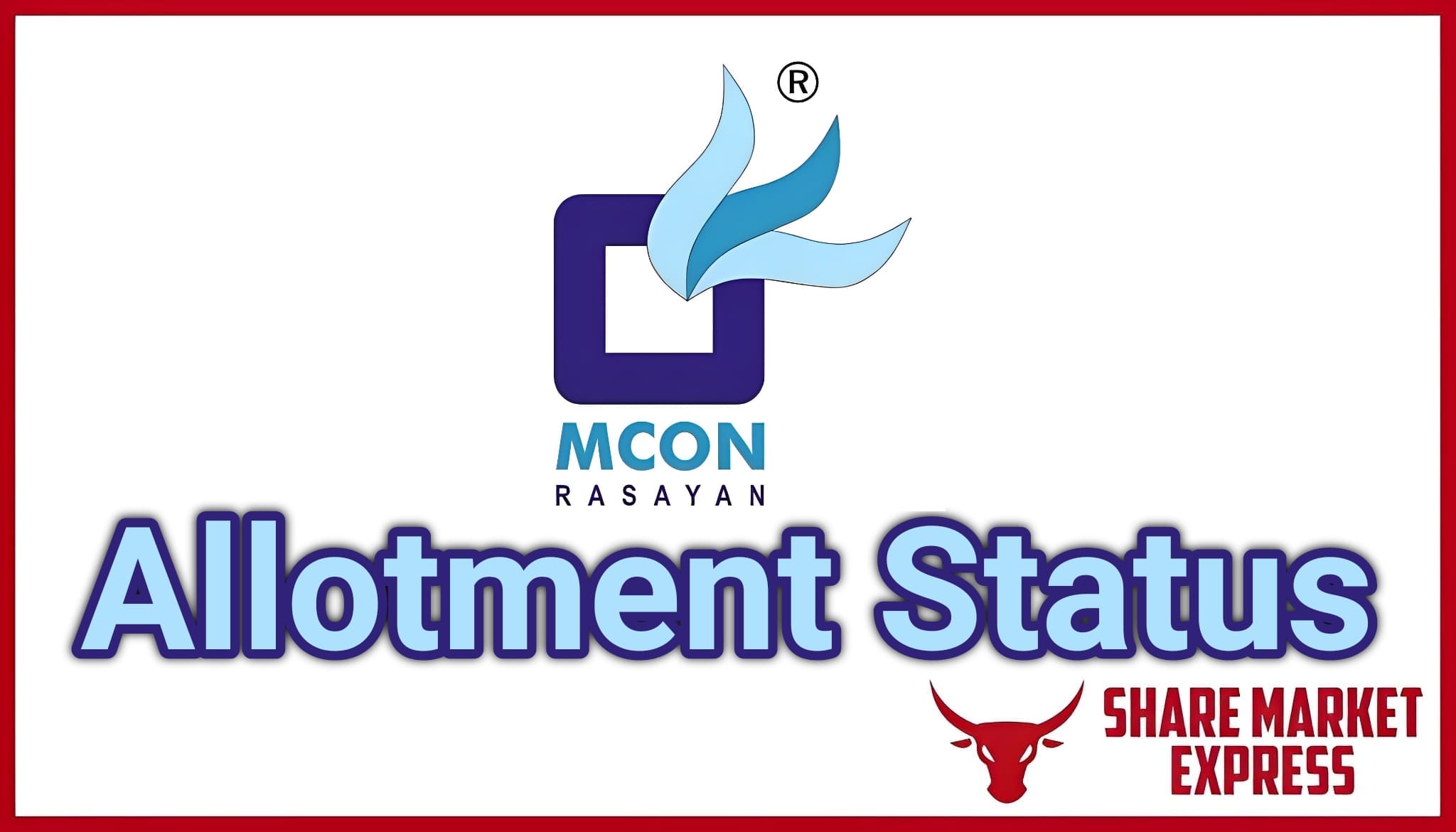 MCON Rasayan IPO Allotment Status Check Online ( MCON Rasayan IPO GMP ) MCON IPO Allotment Status Check Online ( MCON IPO GMP )