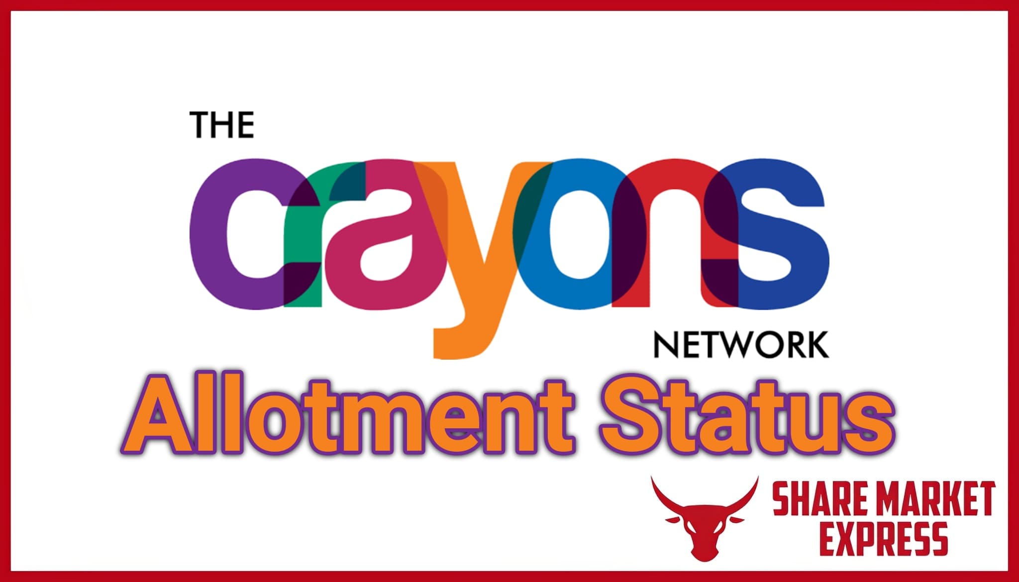 Crayons Advertising IPO Allotment Status Check Online ( Crayons Advertising IPO GMP )