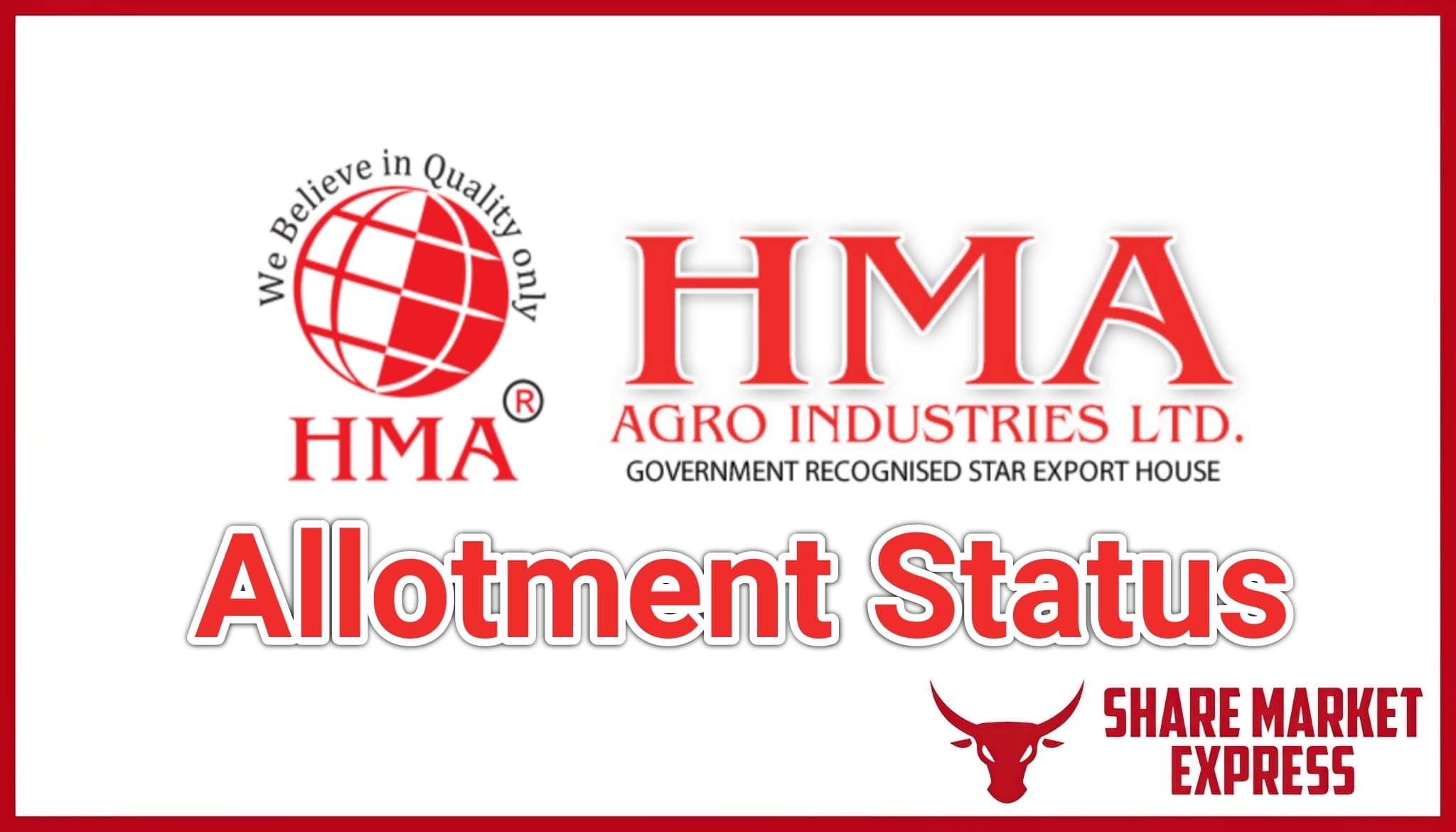 HMA Agro IPO Allotment Status Check Online GMP Today