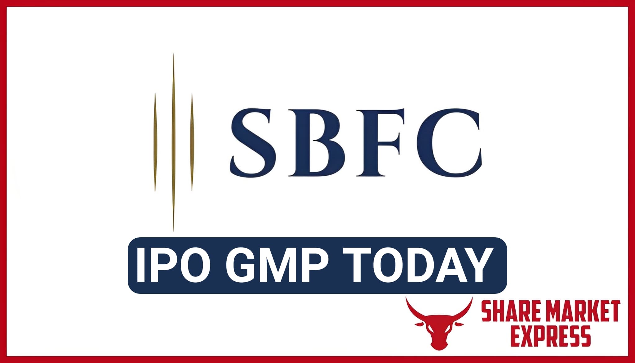 SBFC Finance IPO GMP Today