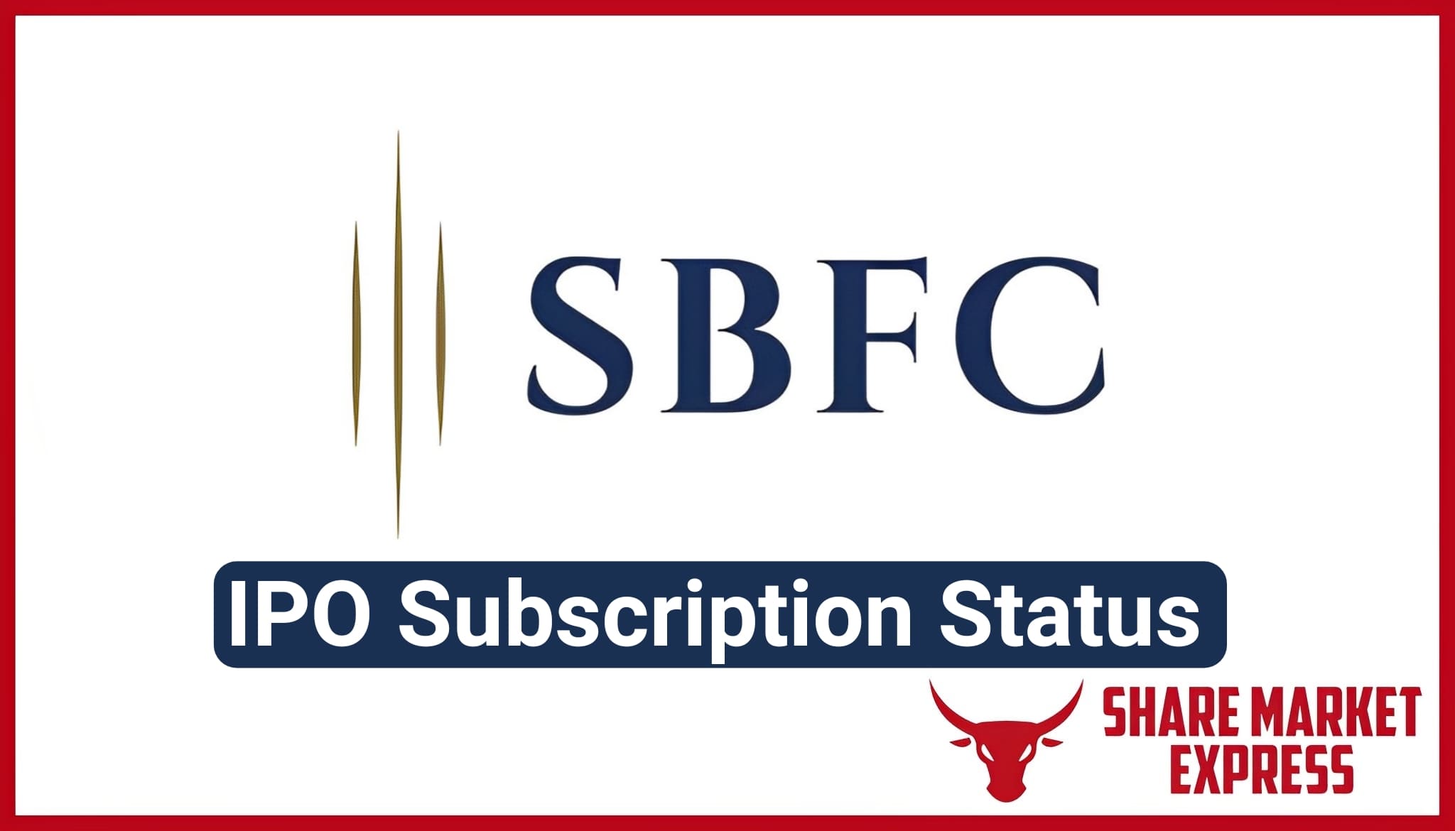 SBFC Finance IPO Subscription Status