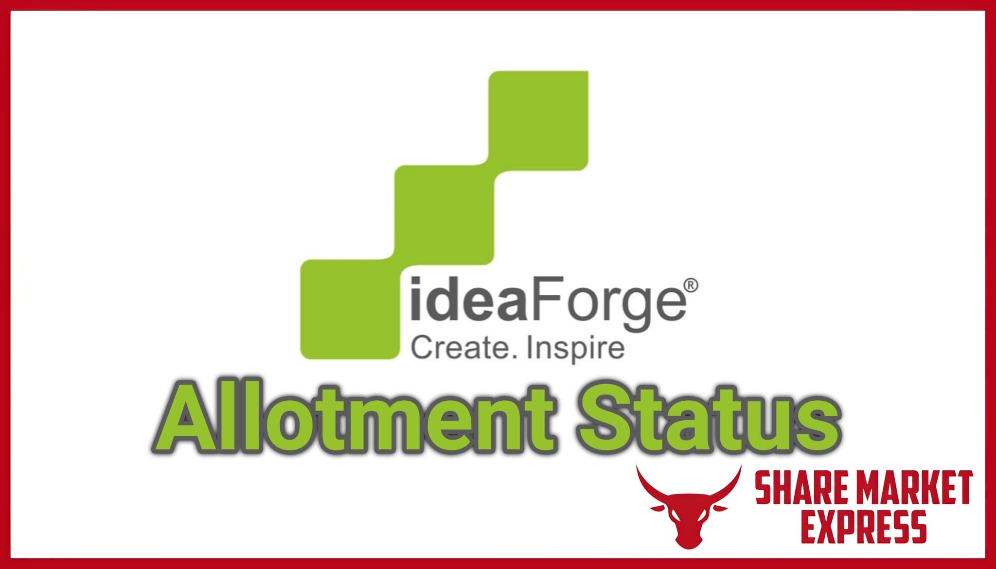 ideaForge Technology IPO Allotment Status Check Online ( ideaForge Technology IPO GMP Today )