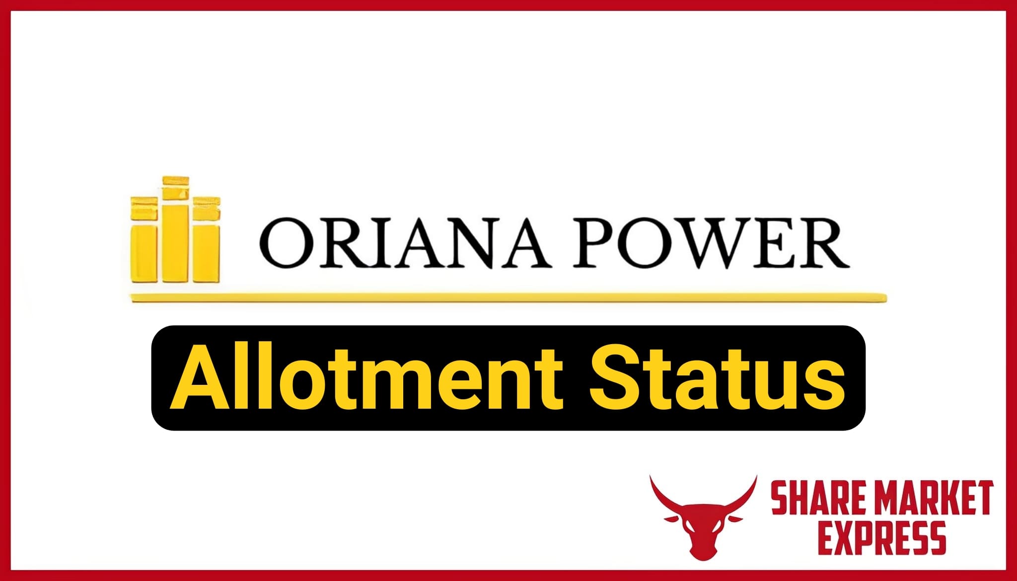 Oriana Power IPO Allotment Status Check Online (Link)