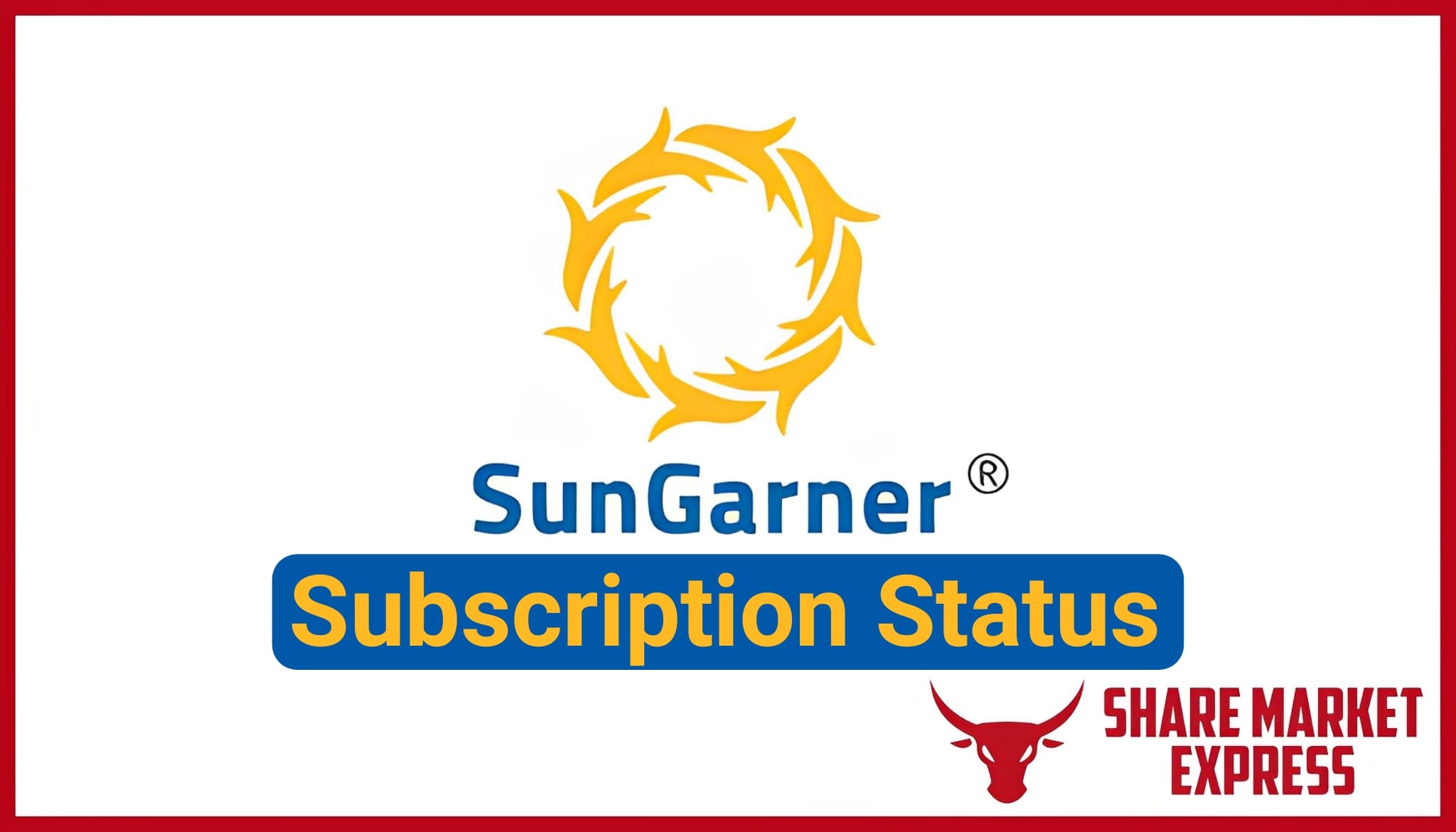 Sungarner Energies IPO Subscription Status