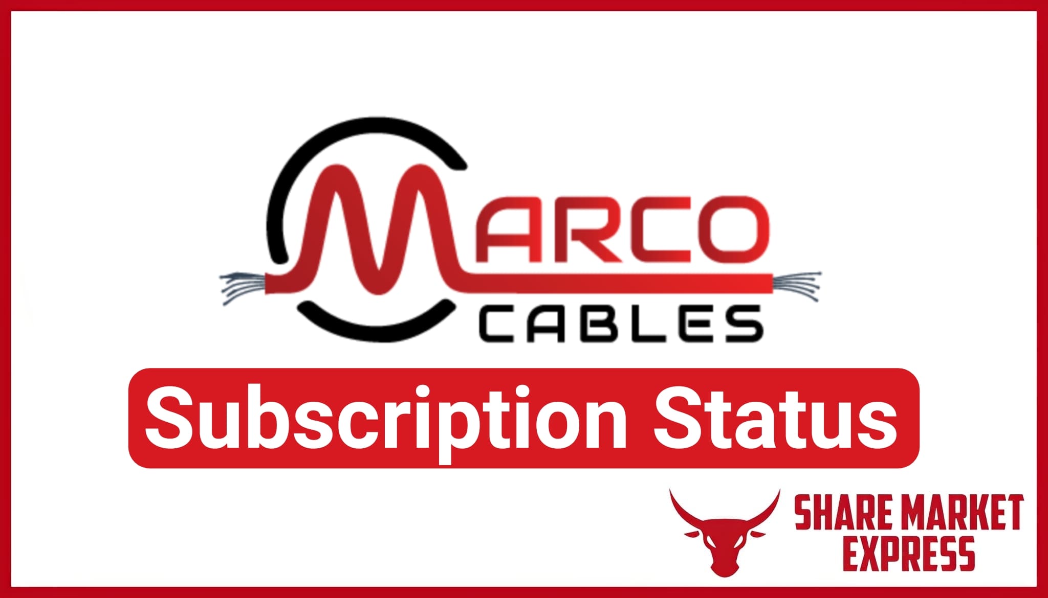 Marco Cables IPO Subscription Status (Live Data)