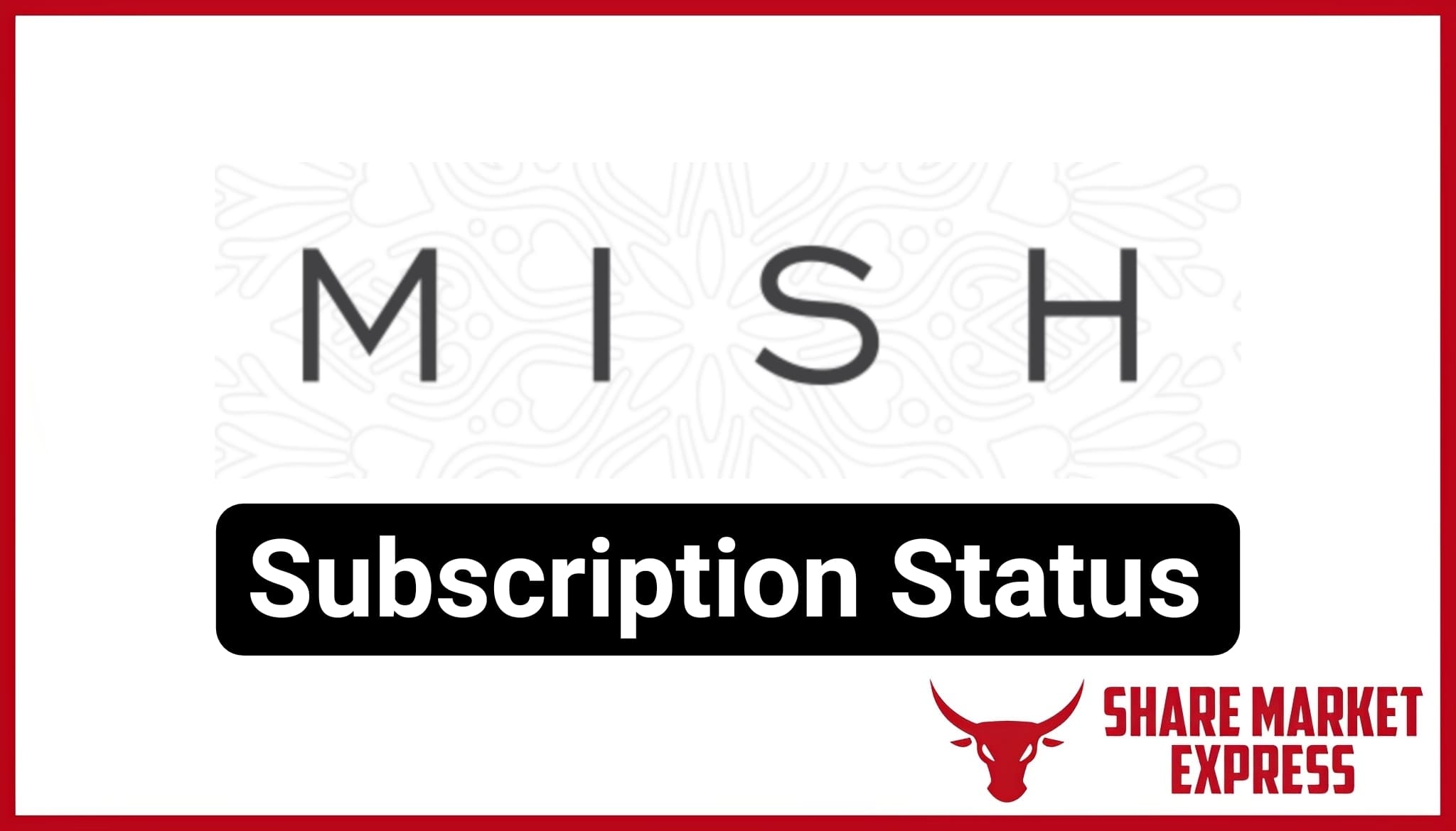 Mish Designs IPO Subscription Status (Live Data)