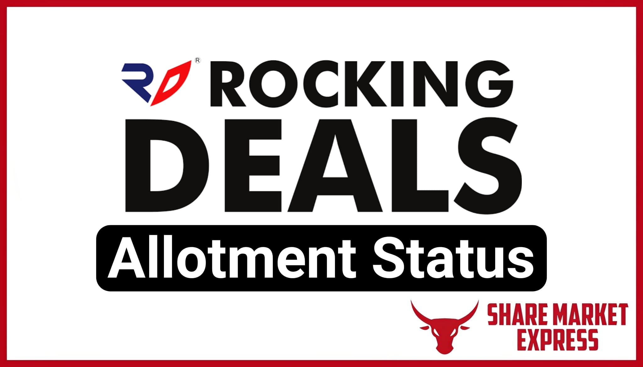 Rocking Deals IPO Allotment Status Check Online (Link)