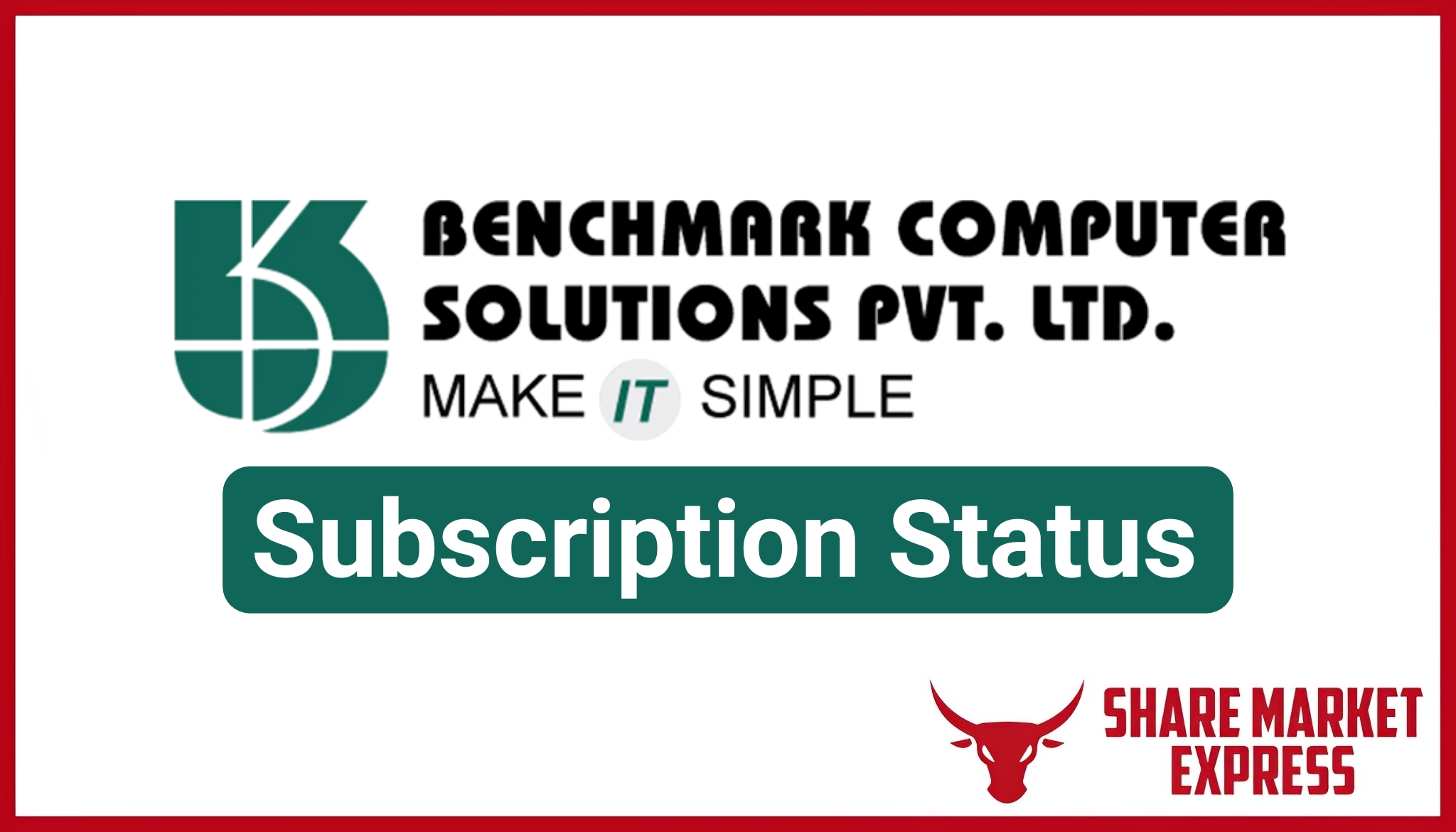 Benchmark Computer Solutions IPO Subscription Status