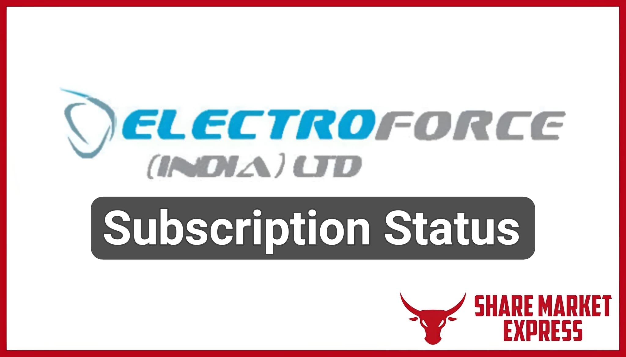 Electro Force IPO Subscription Status (Live Data)