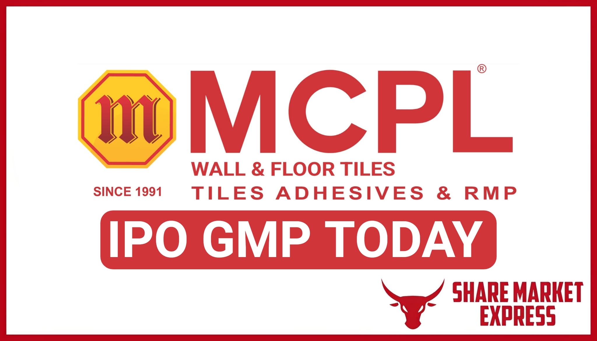 Manoj Ceramic IPO GMP Today ( Grey Market Premium )