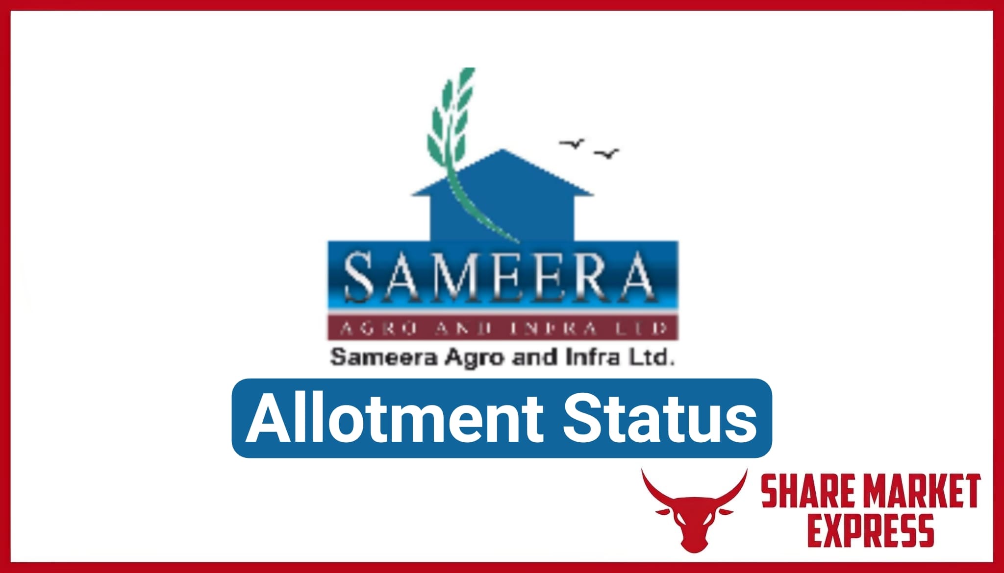 Sameera Agro IPO Allotment Status Check Online (Link)