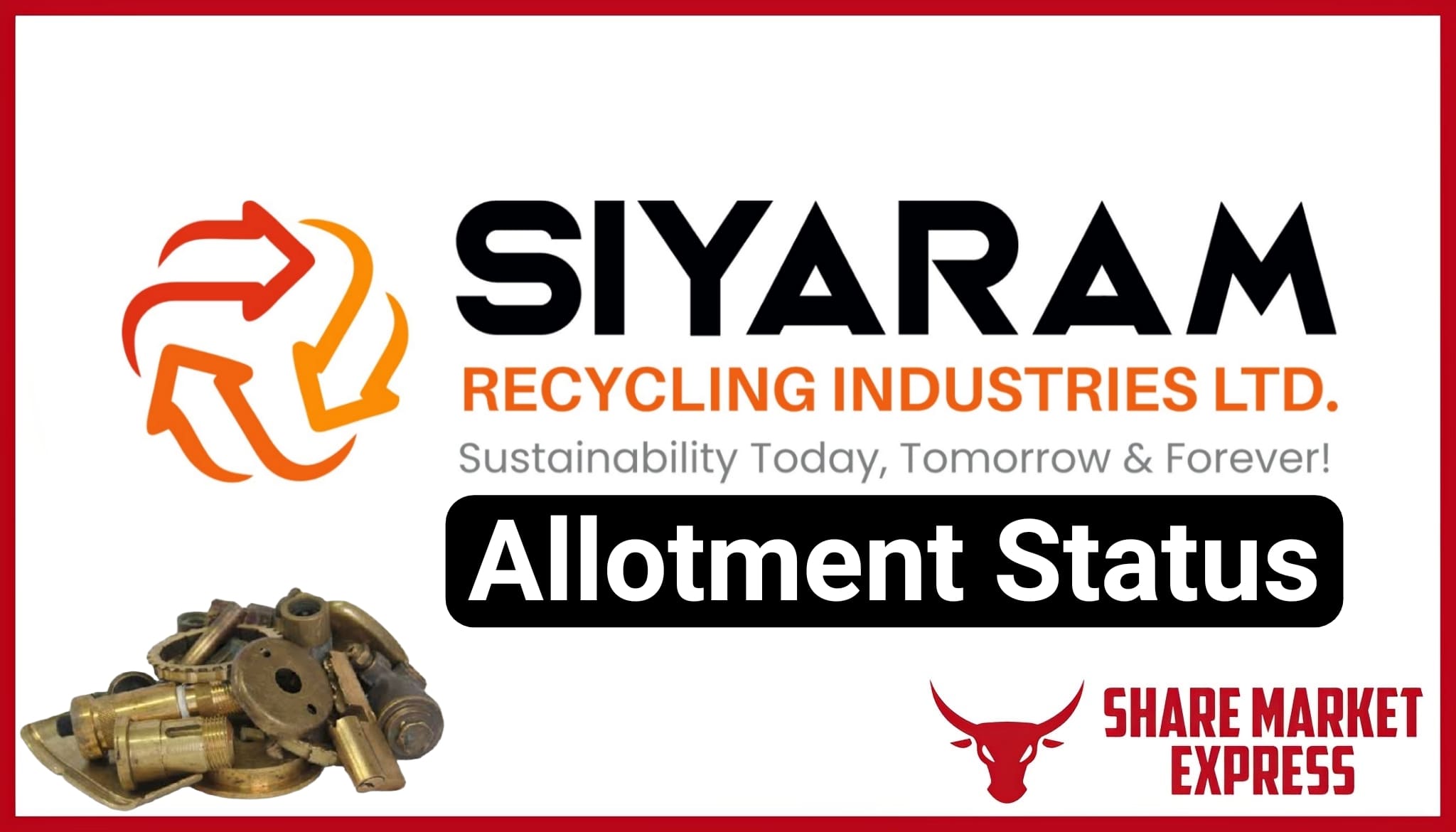 Siyaram Recycling IPO Allotment Status Check Online (Link)