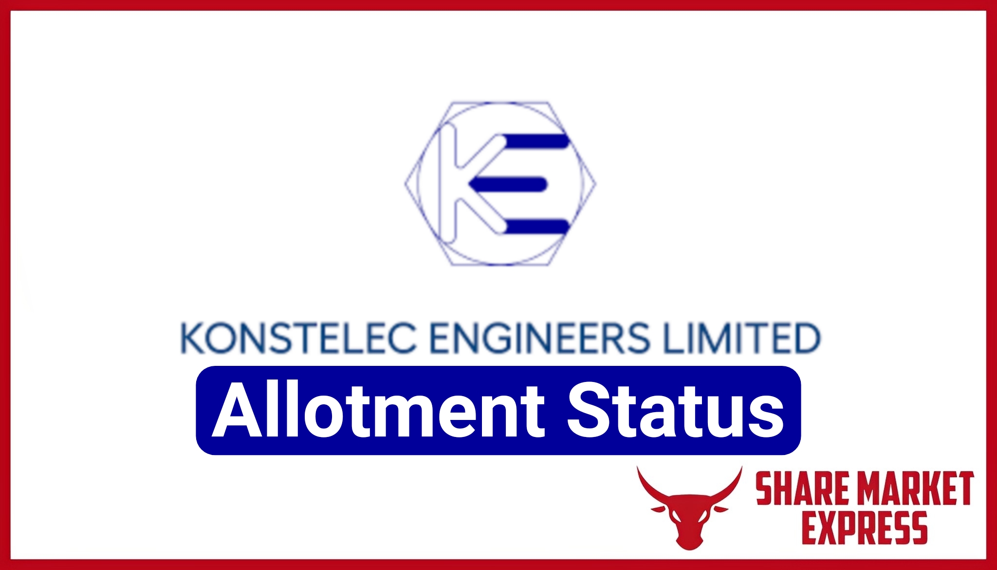 Konstelec Engineers IPO Allotment Status Check Online (Link)
