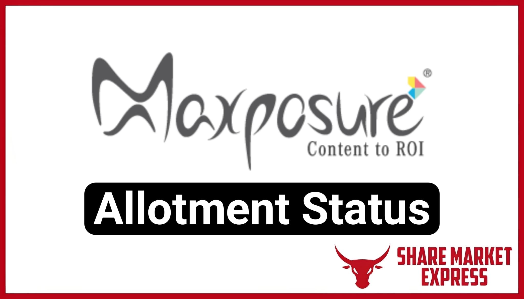 Maxposure IPO Allotment Status Check Online (Link)